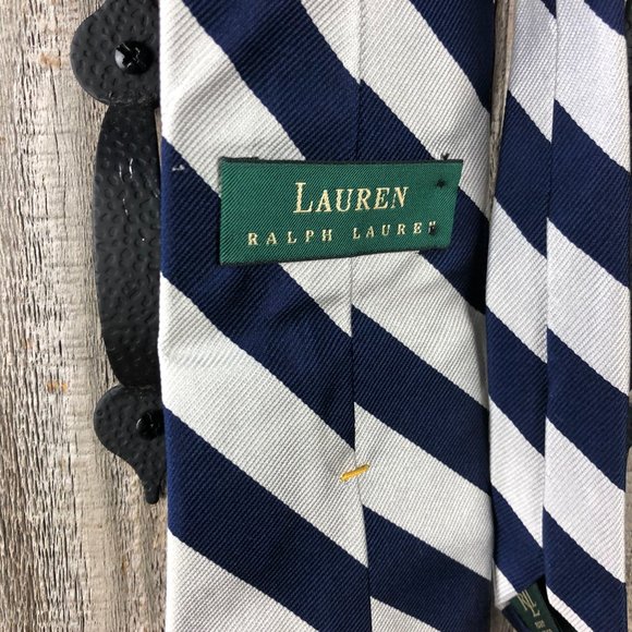 Lauren Ralph Lauren Other - COPY - LAUREN Ralph Lauren Navy White Stripe silk…